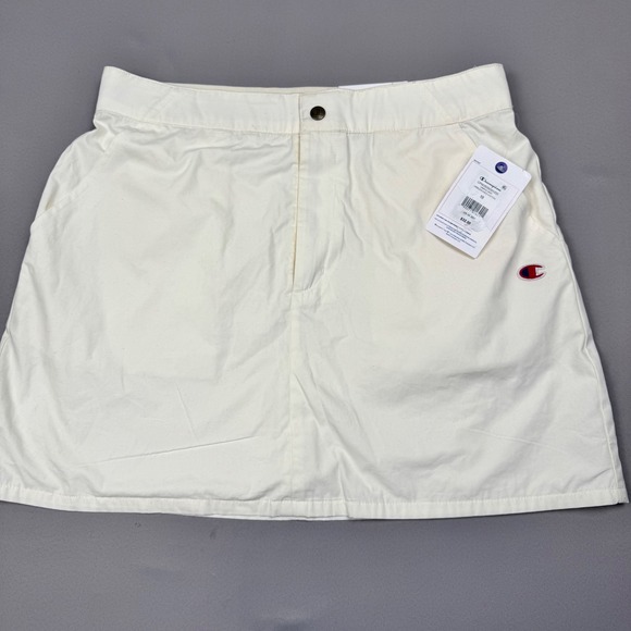 Champion Dresses & Skirts - Champion Campus Skirt Womens 10 Unbleached Cotton Cream Mini Mesh Lined New